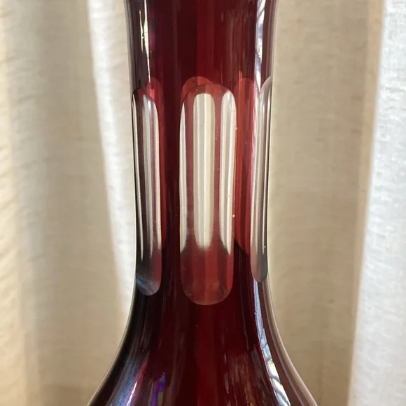 Vintage Bohemian Cut Crystal Decanter - Picture 2 of 9